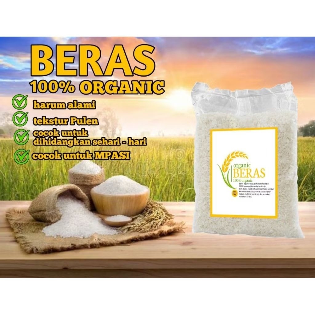 berasorganik-premium Beras 100% organic 3kg  premium