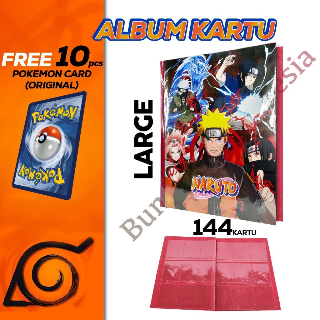 Album Kartu Naruto Kecil / Medium / Large / Album Kartu Naruto isi 144
