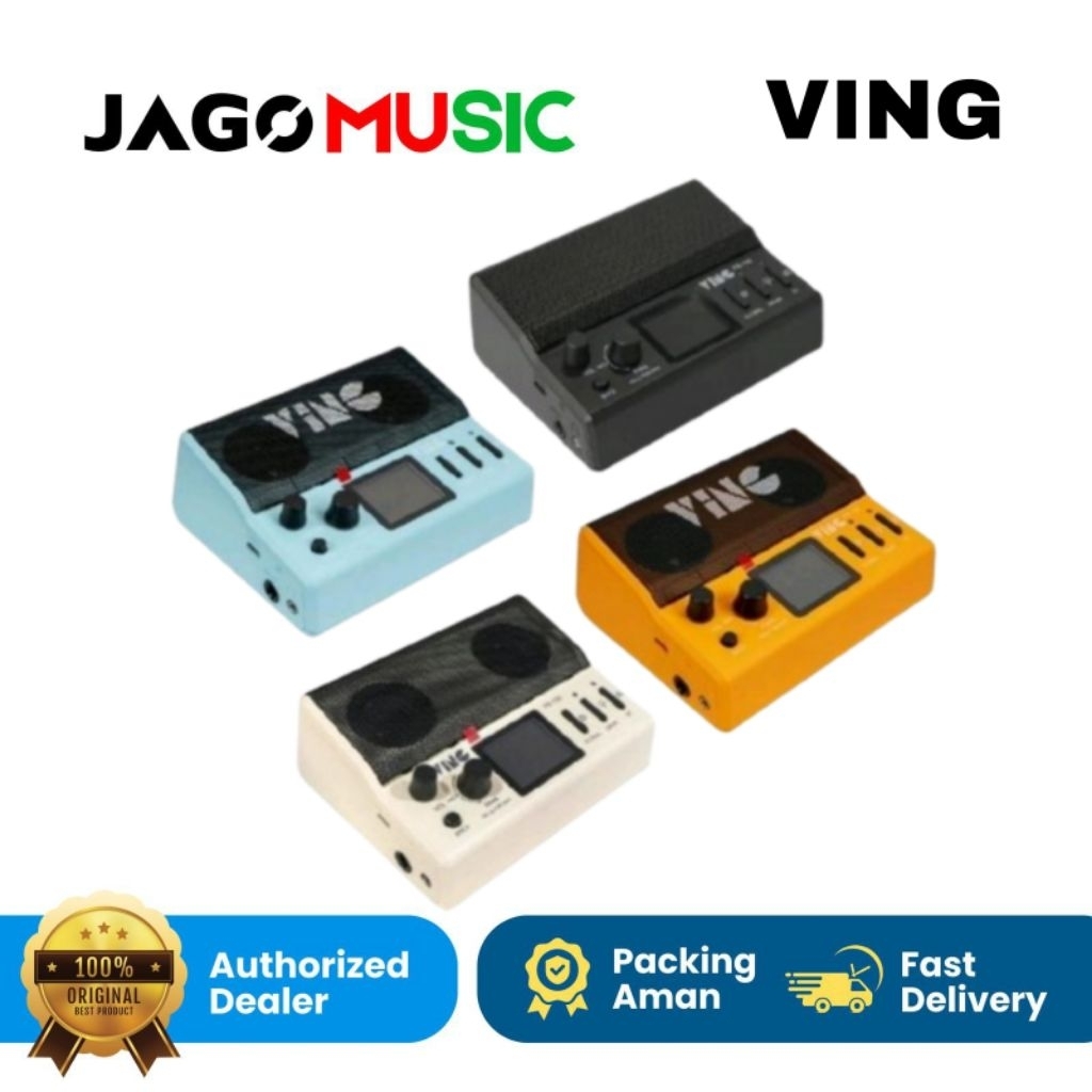 Efek Ving FB100 Portable Multi Effects Processor Ving Flybro FB 100 with 8 Effect Modules with & Blu