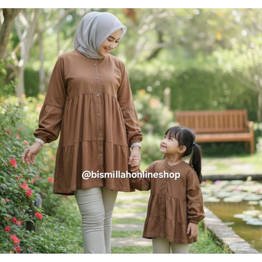 Laura Couple Ibu Dan Anak Perempuan / Baju Couple Ibu Dan Anak Perempuan / Blouse Couple Ibu Anak Pe
