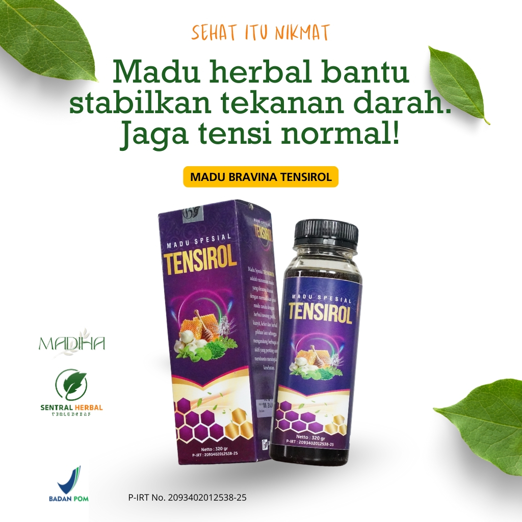 MADU SPESIAL TENSIROL Bravina 320g | Membantu Stabilkan Tekanan Darah | Jaga Tensi Normal Alami