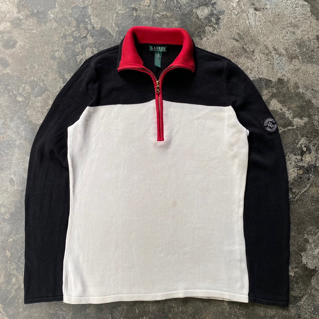 Lauren Ralph Lauren Half Zip Sweater scnd prlvd original