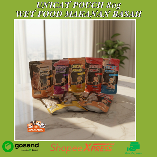 UNICAT POUCH 85g | MAKANAN KUCING UNICAT GRAIN FREE | UNICAT WET FOOD
