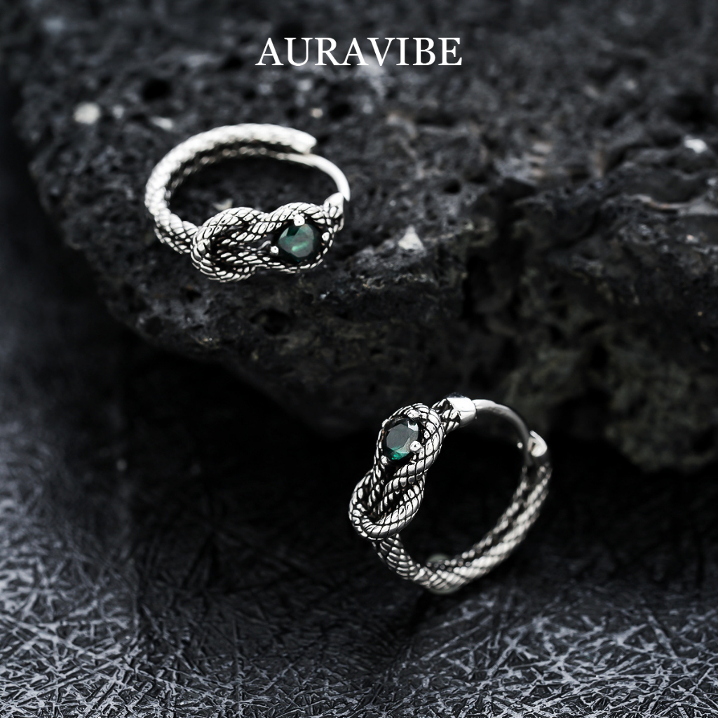 AURAVIBE-Anting Pria Desain Punk Unik - Kecil & Modis