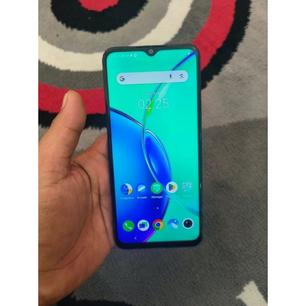 hp second vivo y17s ram4 64gb kel hp dan clear case.