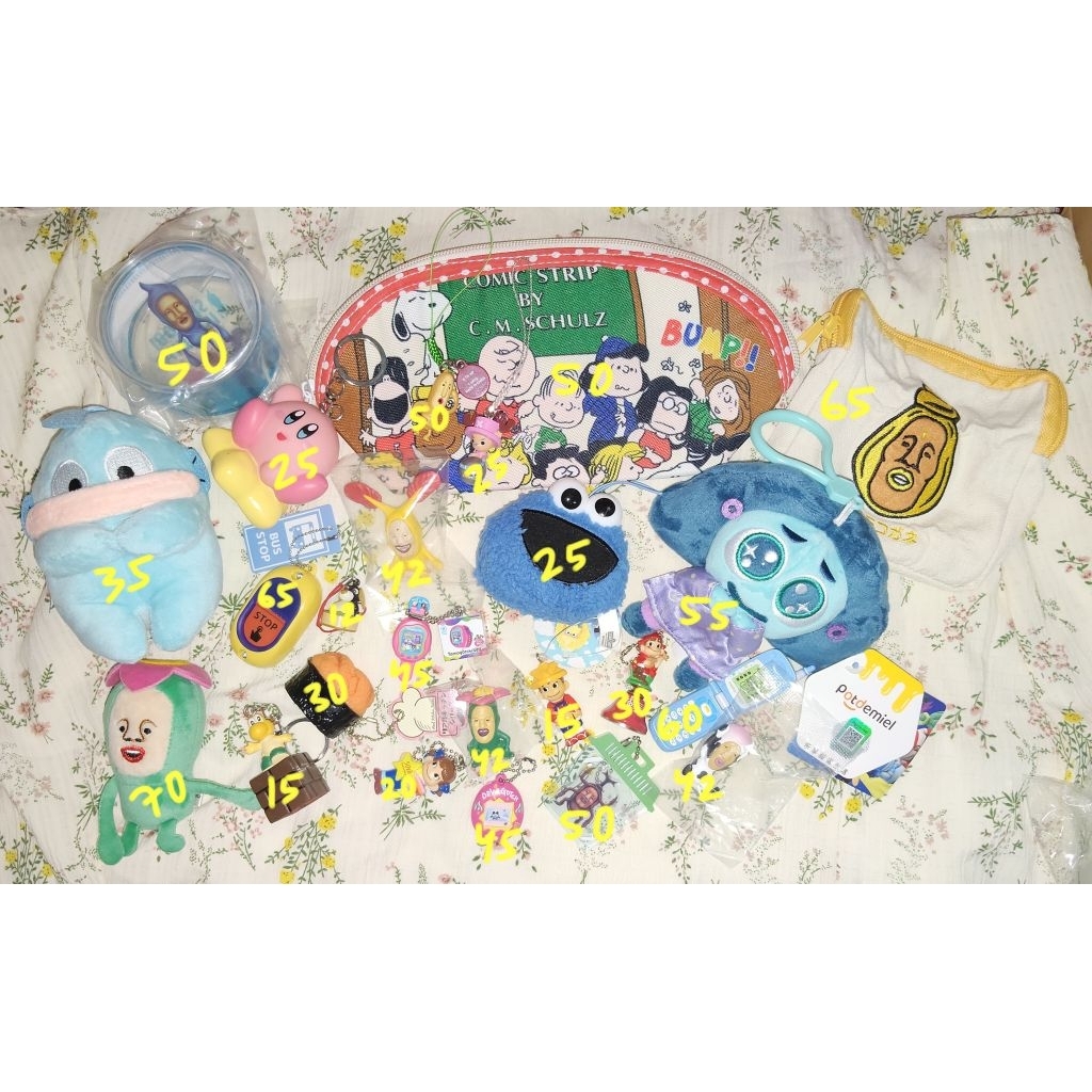 UPDATE PRICE various trinkets gotochi keychain pouch kobito dukan peko hangyodon gacha sound phone f