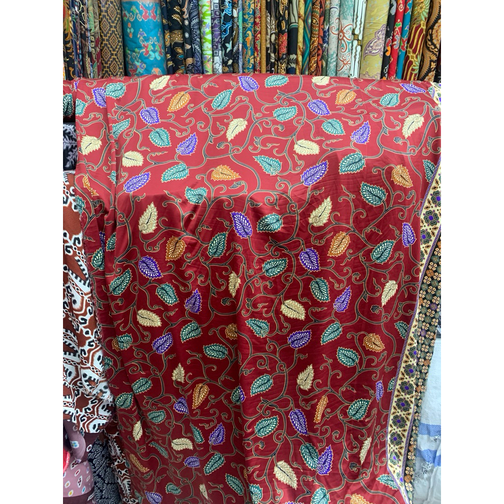 Kain Batik Printing Premium Bahan Semi Sutra Halus