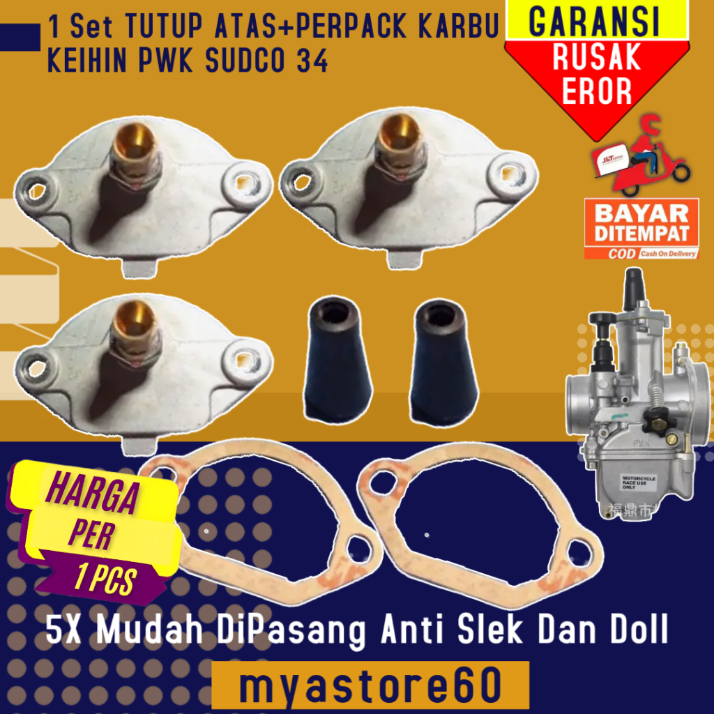 Sparepart Karburator Karbu Sudco KWS CPO NGO Carburator Tutup Besi Cangkang Atas PWK 34 PWK34 Penutu