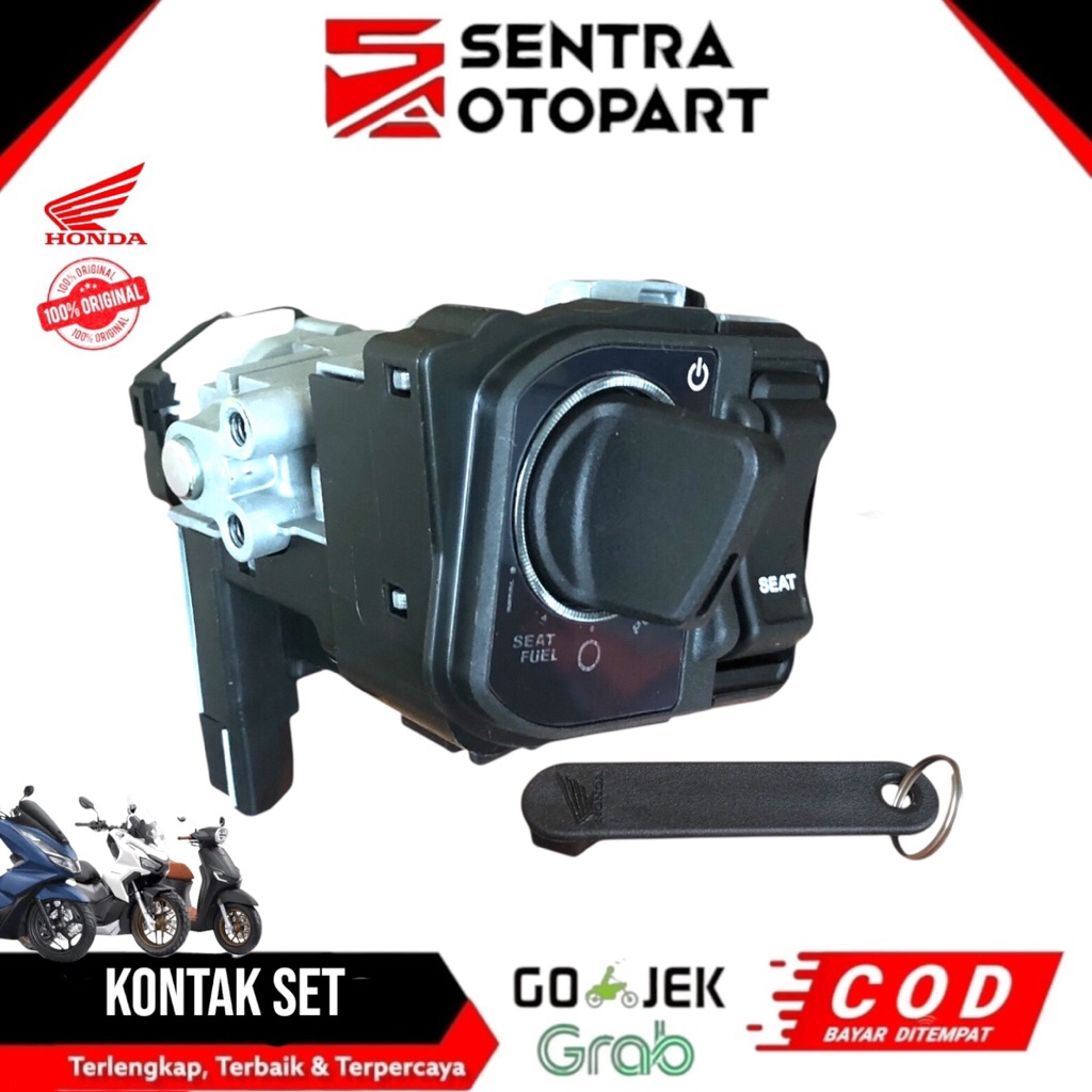 Kunci kontak set keyset keyless pcx 160 adv 160 stylo 160 vario 150 pcx 150 scoopy led new original