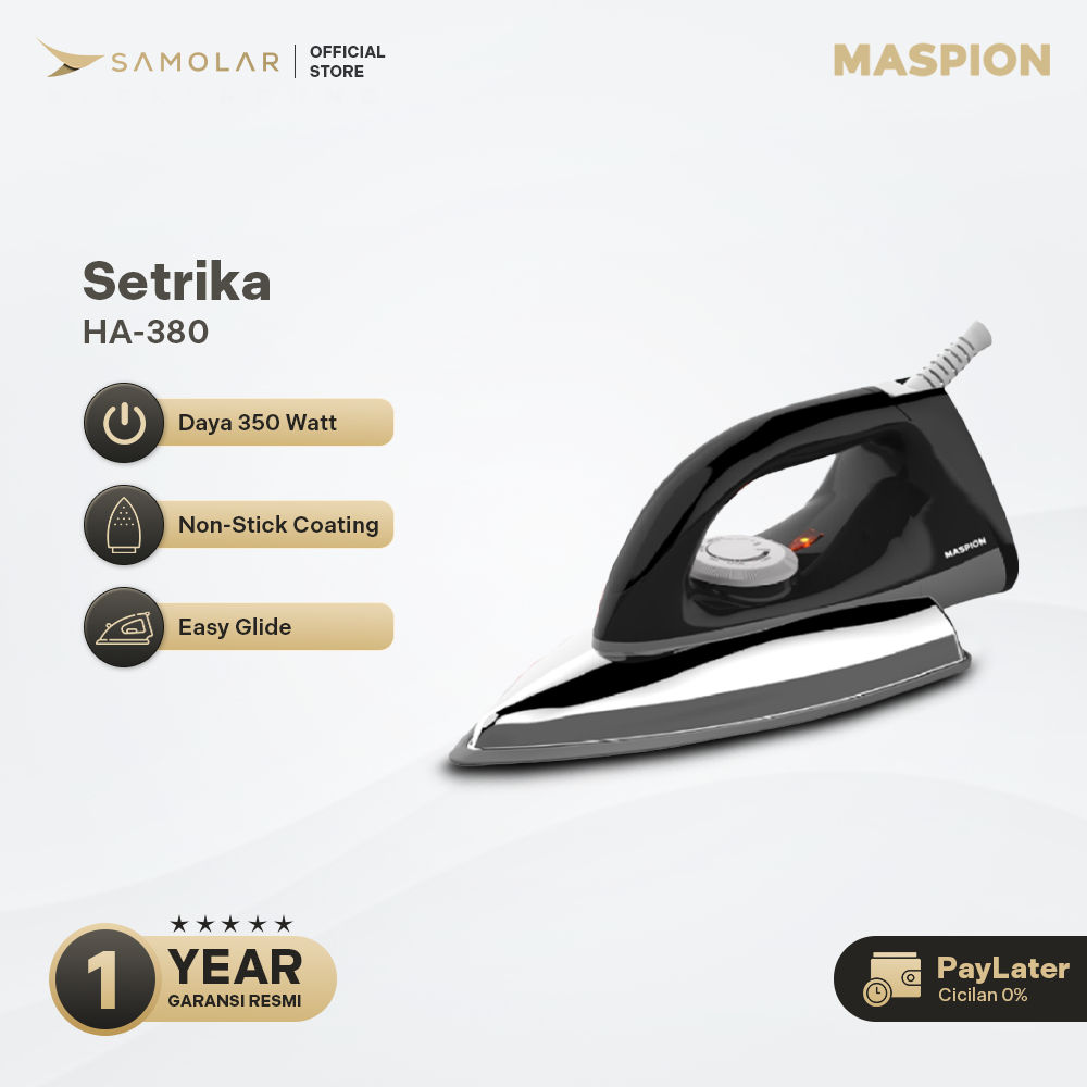 MASPION AUTOMATIC IRON SETRIKA HA-380 | Setrika Maspion HA 380 | setrika maspion yang bagus | Setrik