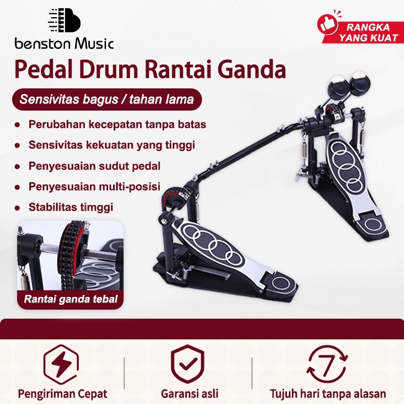 Benston Music-Pedal drum ganda/aksesori pedal drum/aksesori drum/pedal drum universal/Pedal drum / D