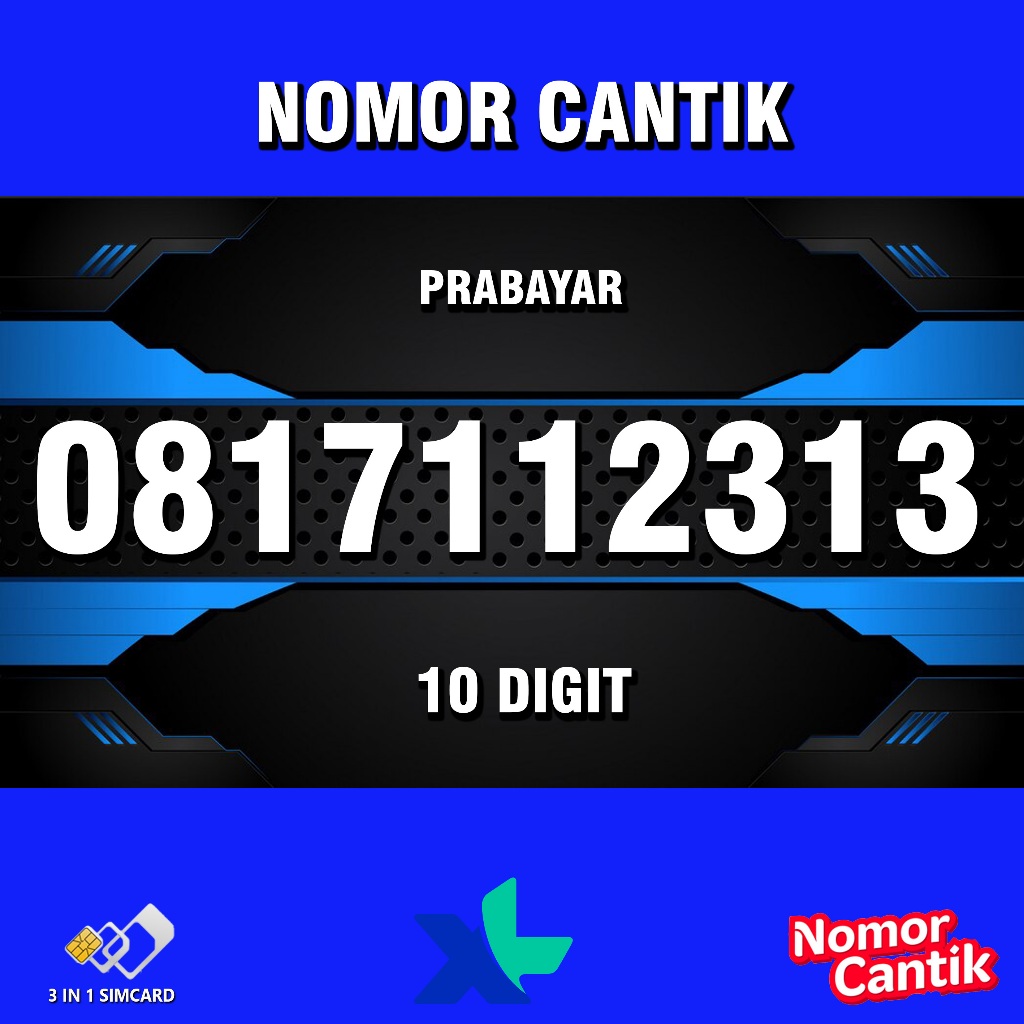 NOMOR CANTIK 10 DIGIT Kartu Perdana XL 10 Digit 112233