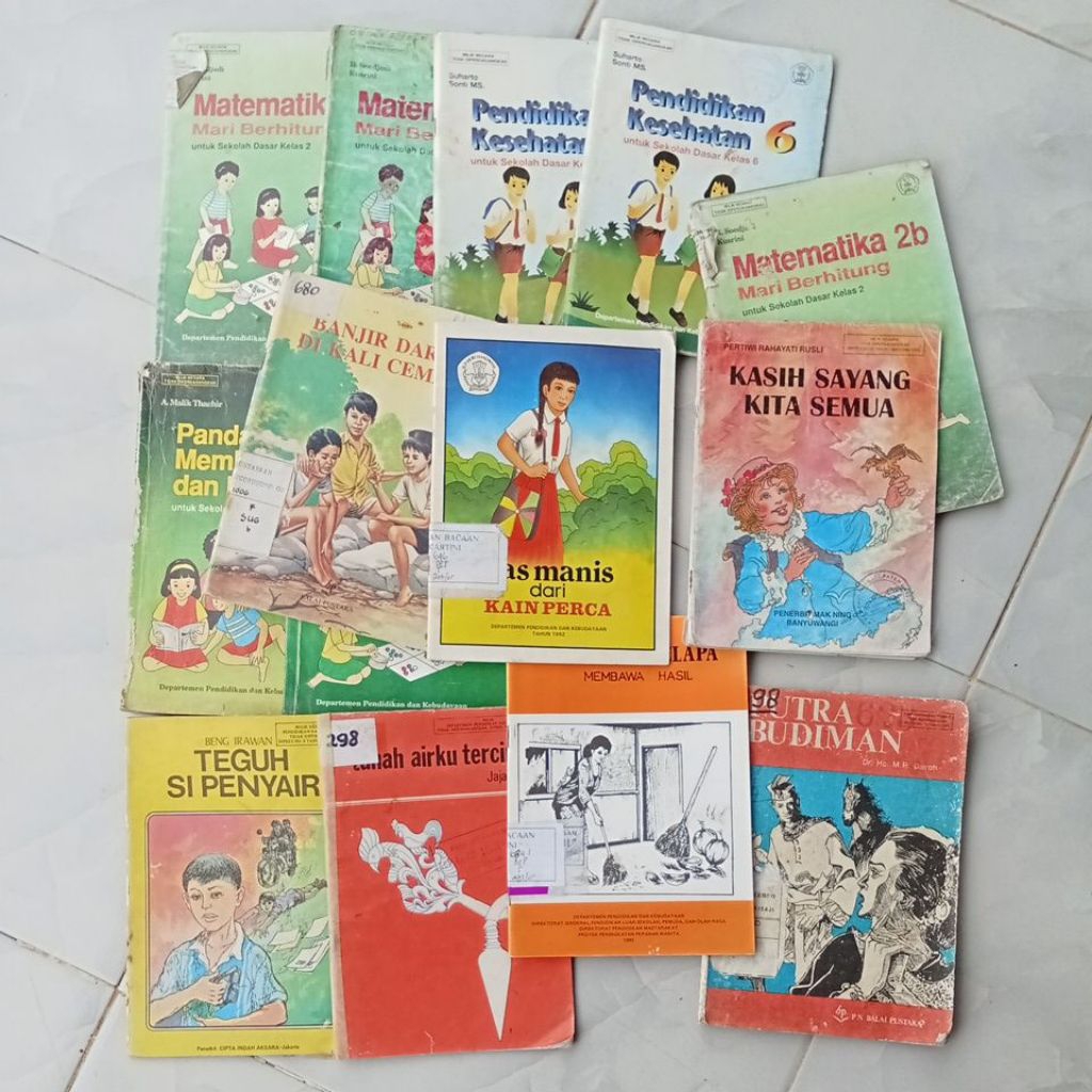 buku cerita jadul 3 - balai pustaka dll.