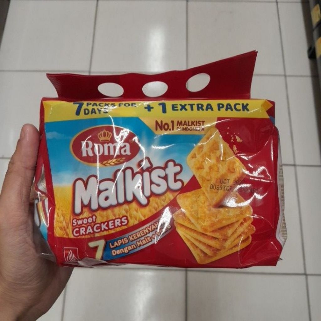 Roma Malkist Sweet Crackers Family Bag biskuit Gula Sachet