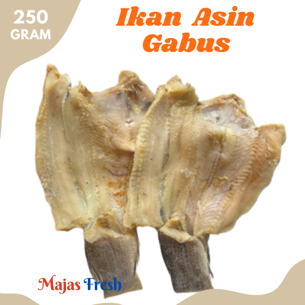 IKAN GABUS Asin Kering - Ikan Asin Gabus Kering | 250gr [ Harga Per BKS ]