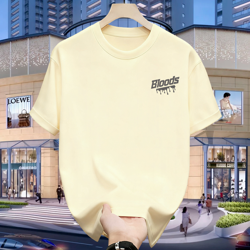 100% Original - Bloods Kaos Pria Cotton Combed 24s Lengan Pendek Original