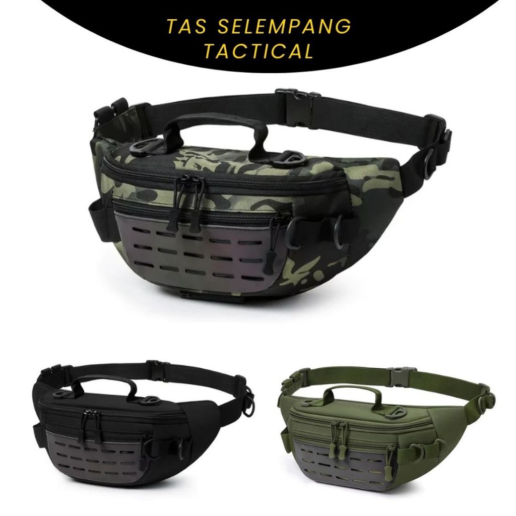 Tas Selempang Tactical DP-68 / Tas Selempang loreng / Tas Bahu Pinggang Militer Taktis / Tas Dada