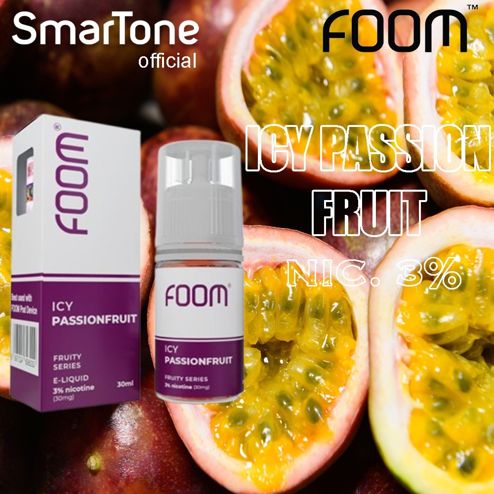 FOOM LIQUID ICY PASSIONFRUIT 30ML 30MG FRUITY SERIES