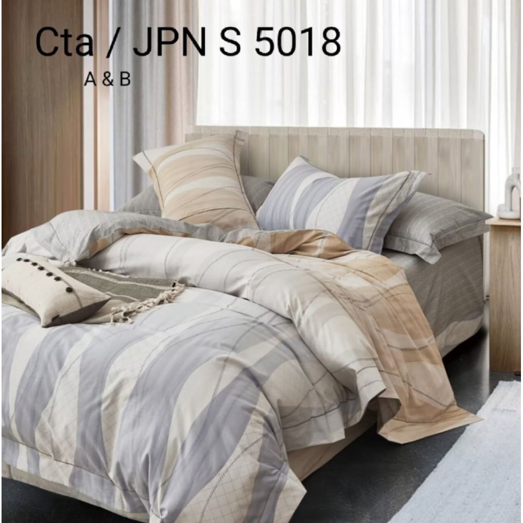 SPREI DAN SARUNG BANTAL DAN GULING BAHAN KATUN JEPANG ASLI