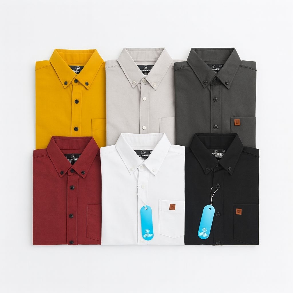 kemeja polos pria /baju putih polos/kemeja kantoran pria