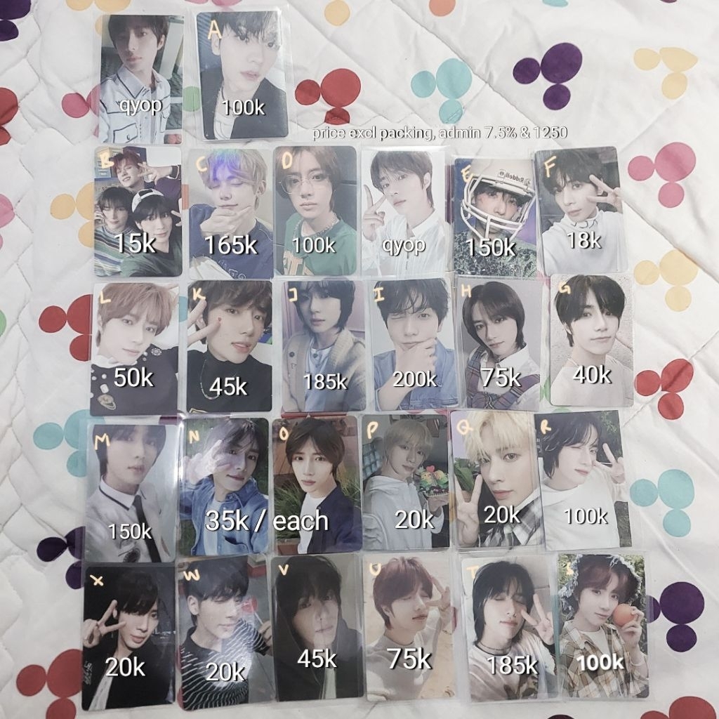 TXT Photocards Beomgyu Soobin Yeonjun Taehyun Hueningkai Skyblue LD Blue Hour Sanctuary POB WVG Moaz