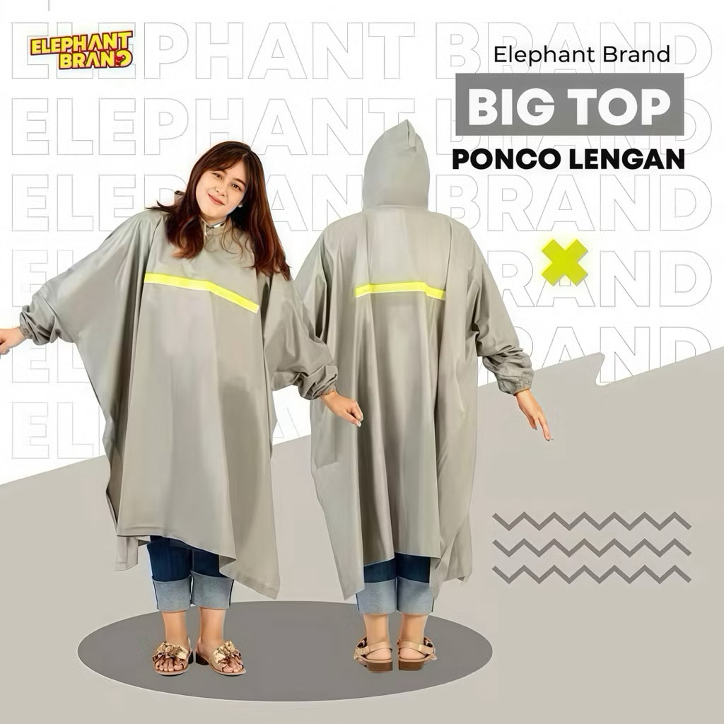 Jas Hujan Ponco Lengan Karisma Elephant Brand