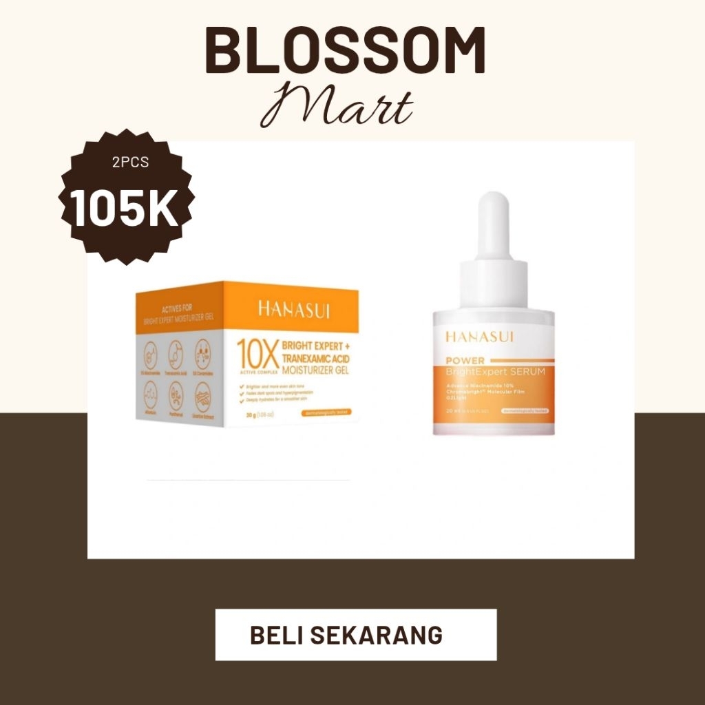 Bundle Hanasui Serum Moisturizer Original BPOM Paket Skincare Hemat Paket Skincare Hanasui Serum & M
