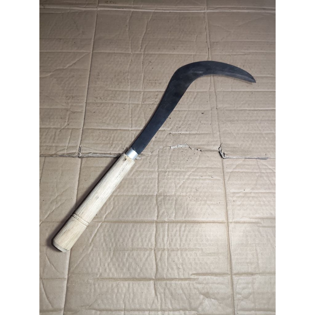 ALAT SABIT BAJA RANTING POHON RUMPUT ARIT PADI PEMBELAH BAMBU BAHAN PIR CACING ASLI