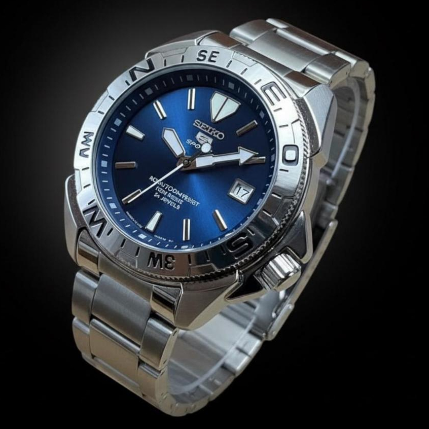 Jam Tangan Seiko 5 Sport Automatic Tanpa Baterai / Jam Seiko Otomatis / Seiko 5 Sport / Seiko Rantai