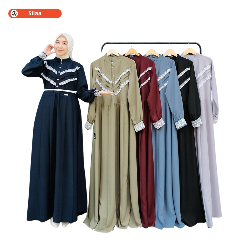Annasihah - SILAA DRESS gamis dewasa bahan yoris