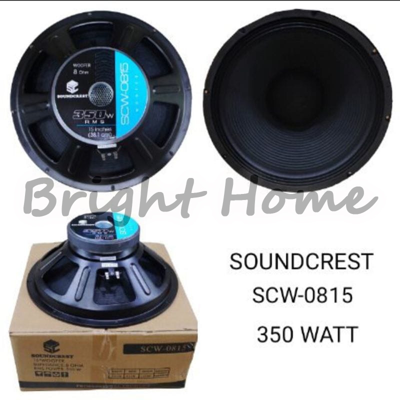 SOUNDCREST SCW-0815 SCW0815 Speaker Komponen Woofer 15 Inch 350 Watt