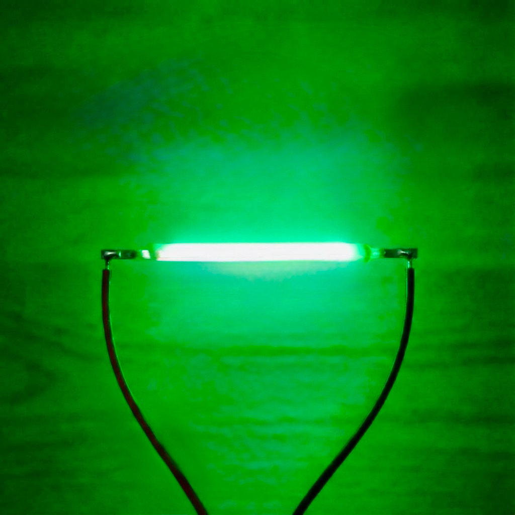 LED Filament Edison 3V 26mm120mA Green Hijau LED Filamen Bulb