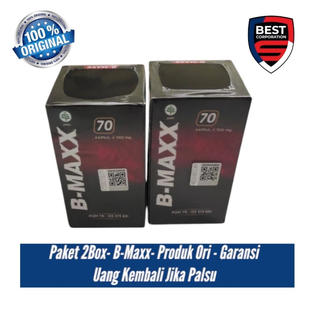 [PAKET 2BOX] KAPSUL HERBAL B MAX 70 KAPSUL ORIGINAL 100% BPOM HALAL MUI