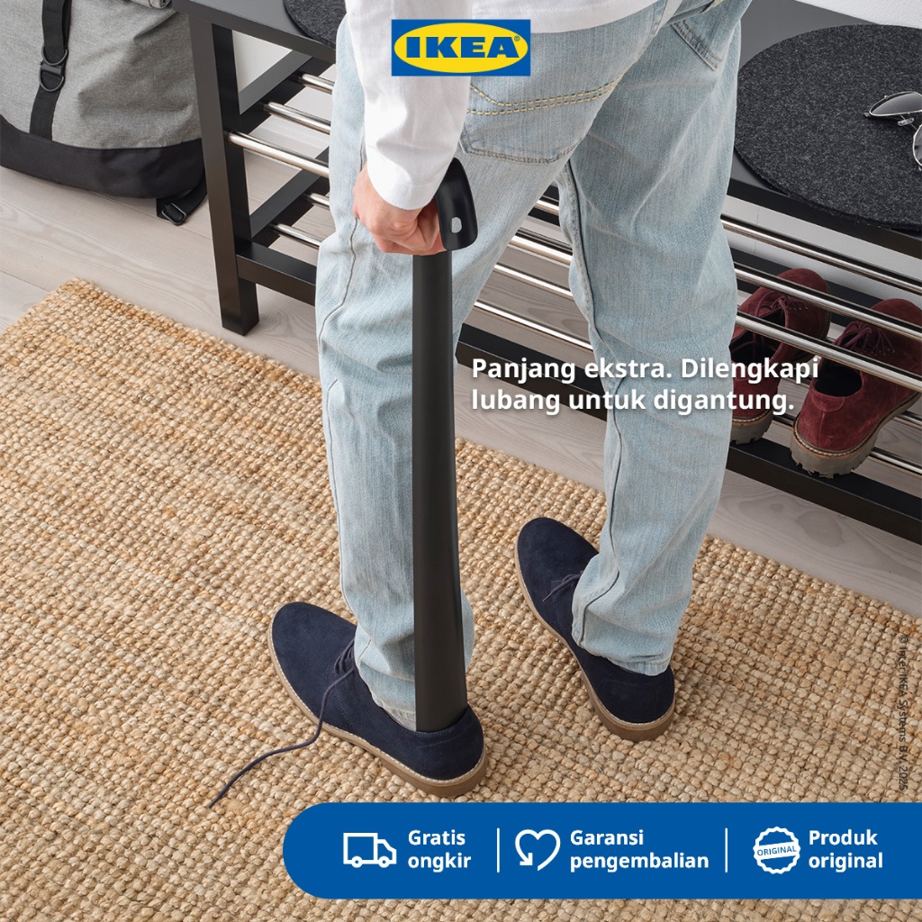 IKEA OMTANKSAM Sendok Sepatu Shoe Horn Tiang Panjang Alat Bantu Pakai Sepatu 80cm