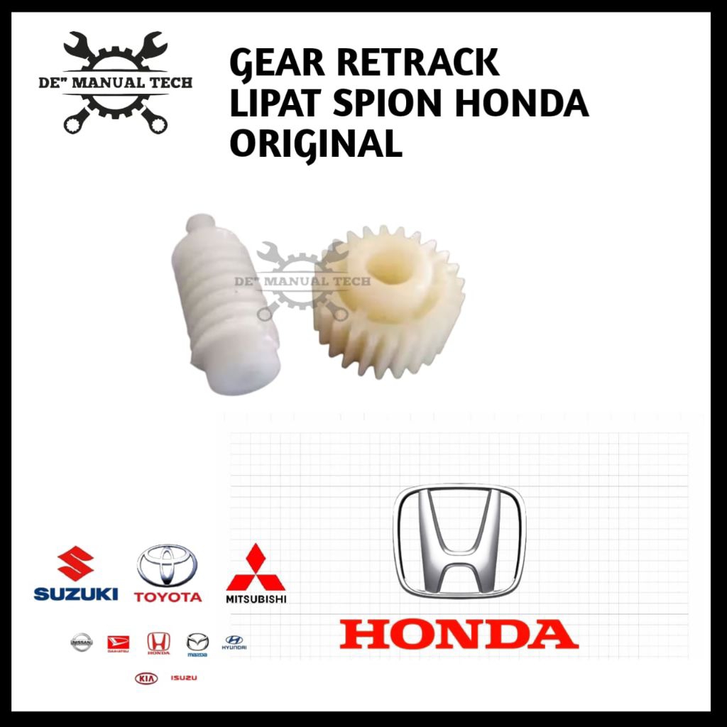 Gear Retrack Jazz Gigi Spion Jazz Gear Dinamo Lipat Spion Crv Odyssey Gigi Motor Lipat Spion Honda