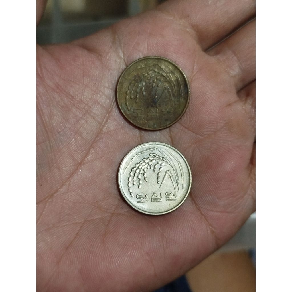 koin koleksi koin mancanegara 50 won Korea