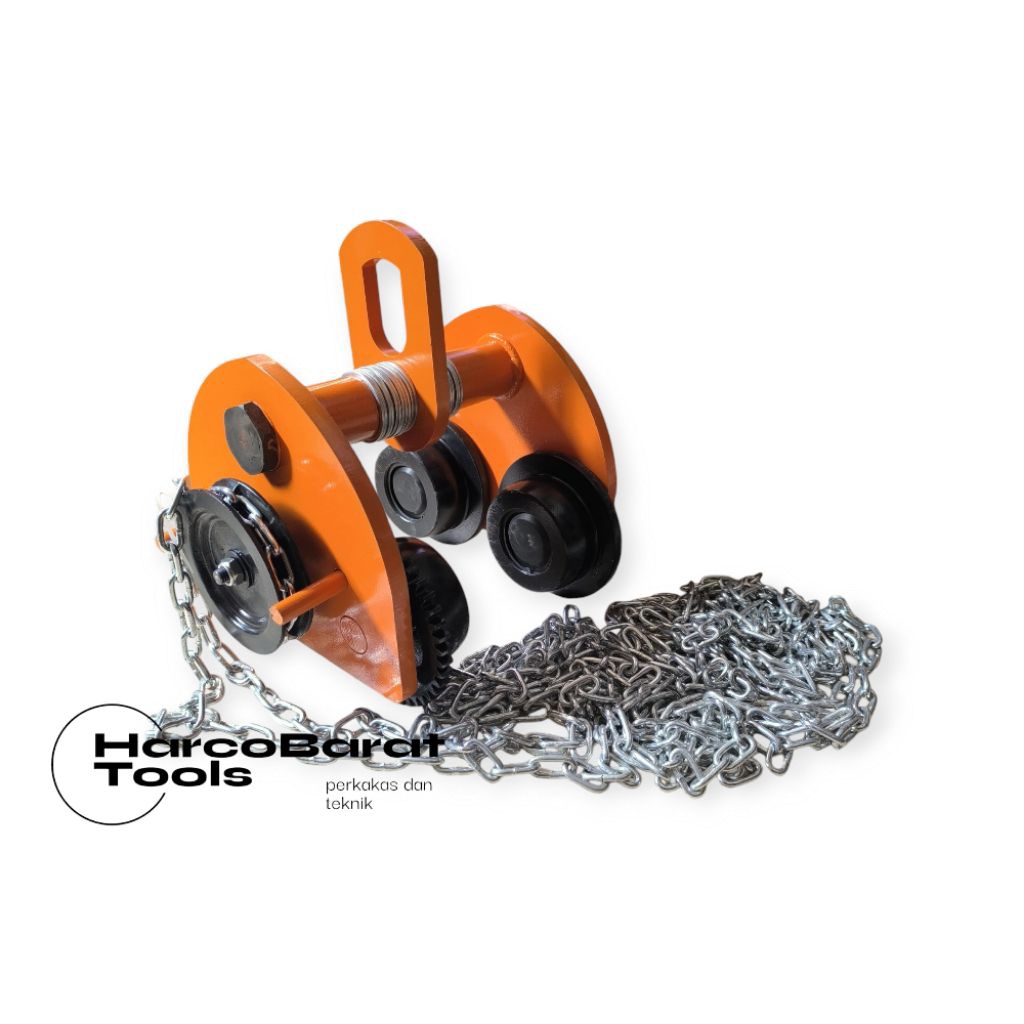 Gear Troli Geared Trolley 2 Ton 3 Meter Nagasaki Gear Trolley Hoist Takel Japan