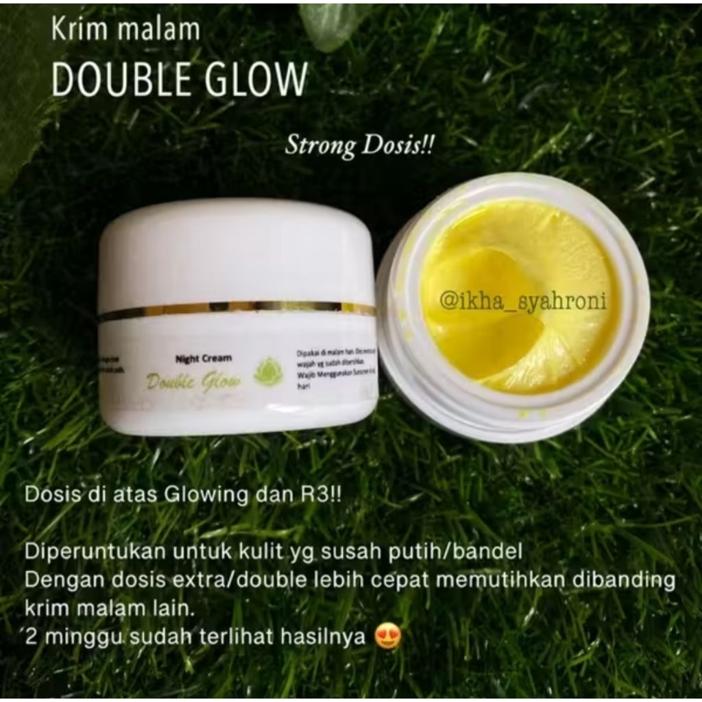 KRIM Malam Double Glow