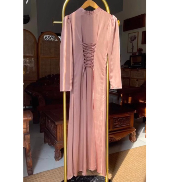 DRESS BLACKRED ROSE GOLD