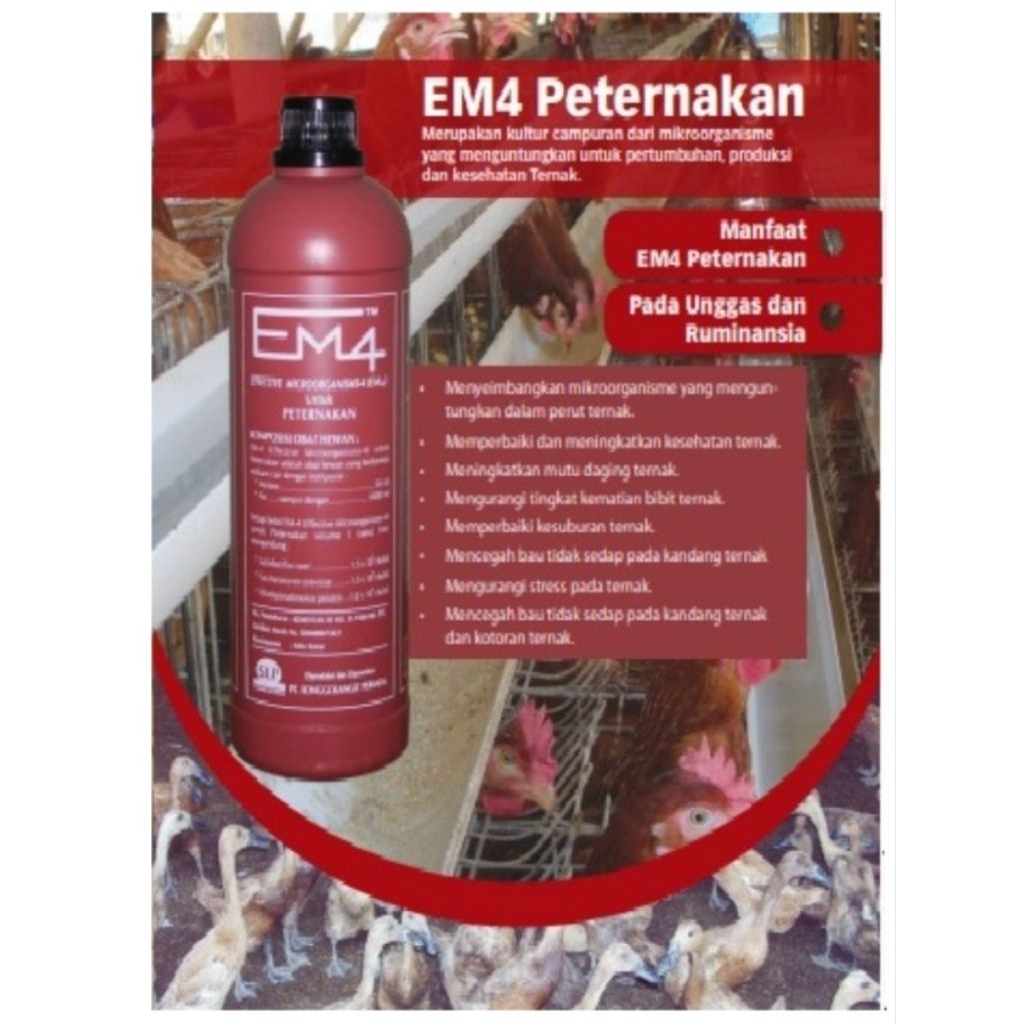 EM4 untuk peternakan cairan fermentasi pakan 1 liter