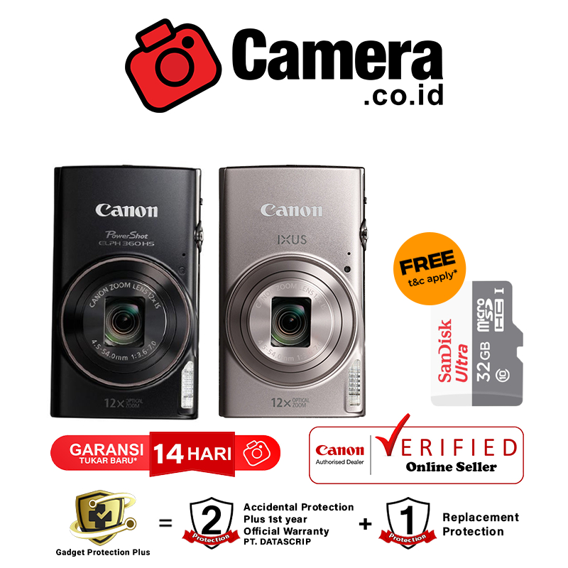 CANON Ixus 285 HS A - Kamera Digital Canon Ixus 285A GARANSI RESMI