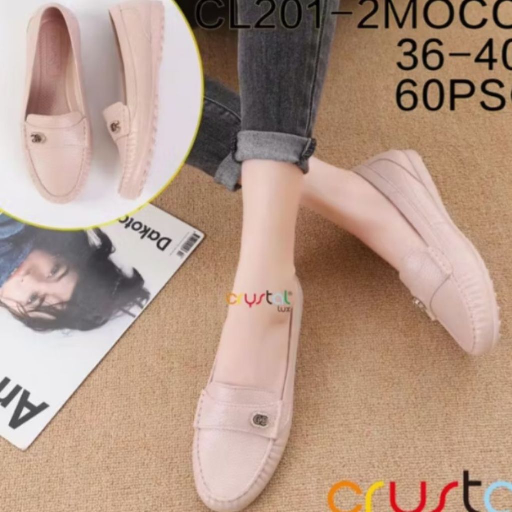 Flatshoes Kerja Wanita | Flatshoes Jelly Wanita | Flatshoes Motif Manik | Sepatu Kerja Karet Wanita 
