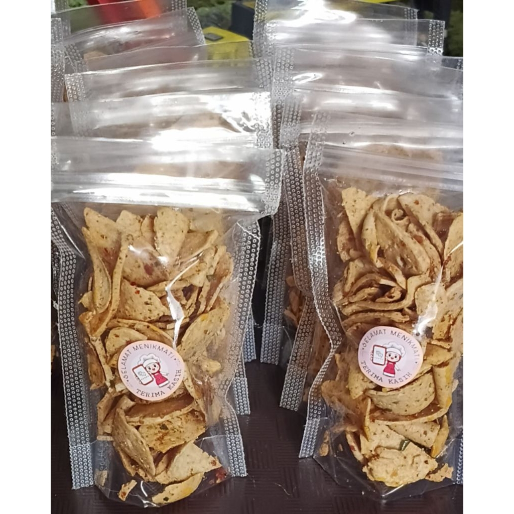 Basreng Pedas Daun jeruk dan original 50gr