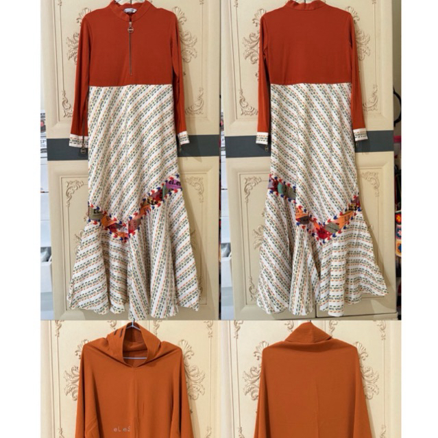 PRELOVED OneSet Gamis & Khimar Brand eL.eS (Lina Sukijo)