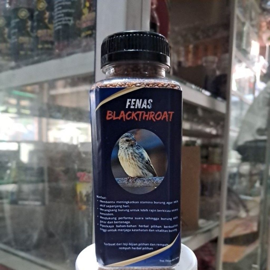 PAKAN BURUNG BLACKTHROAT FENAS BLACKTHROAT