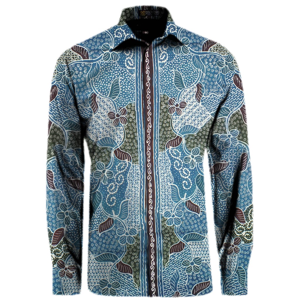 Kemeja Batik Tulis Madura Hem Batik Pria Lengan Panjang  FP612