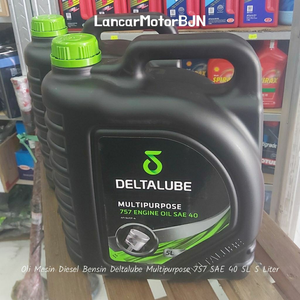 Oli Mesin Diesel Bensin Deltalube Multipurpose 757 SAE 40 5L 5 Liter
