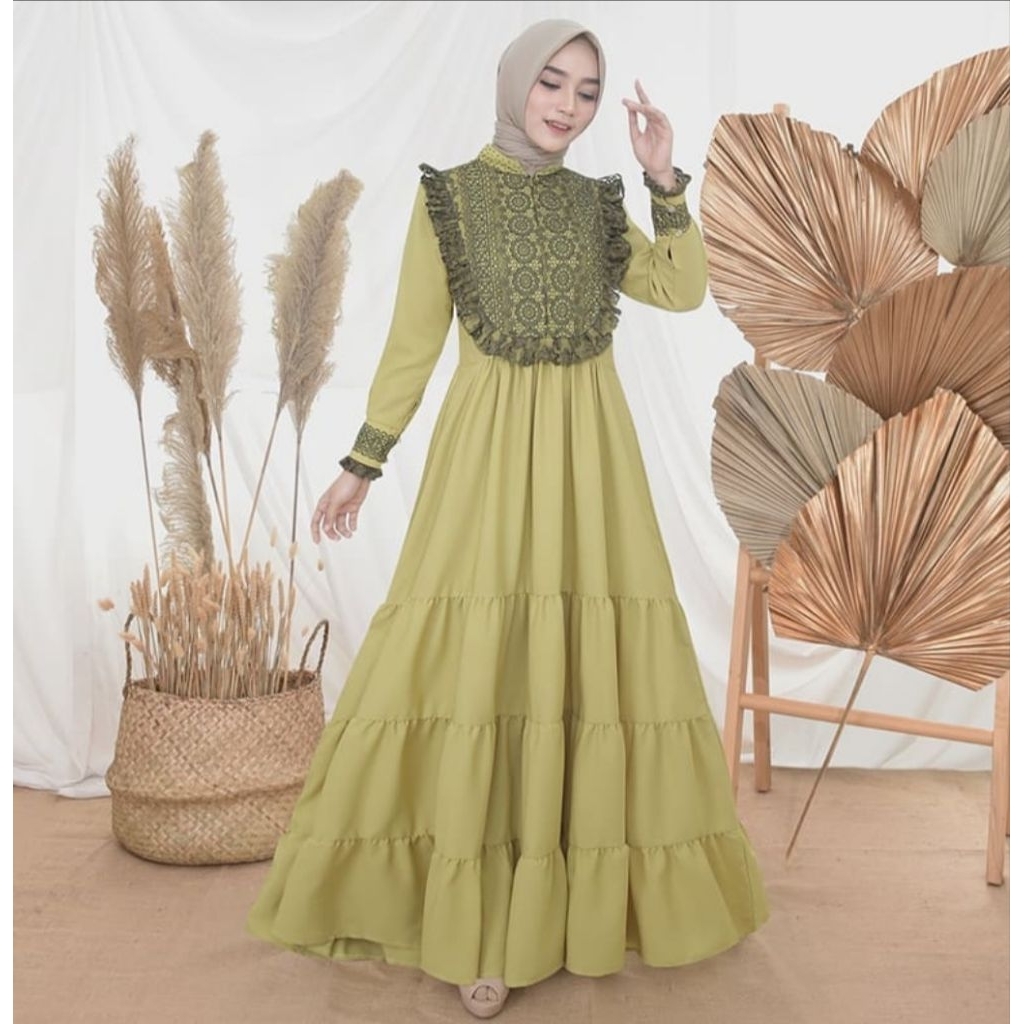 Gamis dari JUDITH.id warna lime