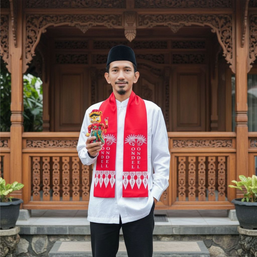 Cukin Betawi / Cukin Batik / Syall / Cukin Ondel Ondel / Selendang Betawi Anak dan Dewasa