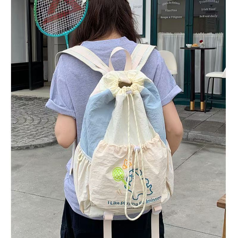 Tas Ransel Olahraga Badminton Hiking/Tas Ransel Serut Badminton Tas Raket Waterproof Anti Air Multif